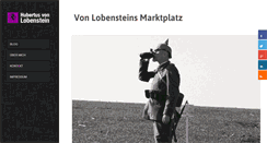 Desktop Screenshot of hubertusvonlobenstein.com