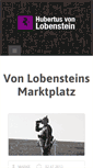 Mobile Screenshot of hubertusvonlobenstein.com